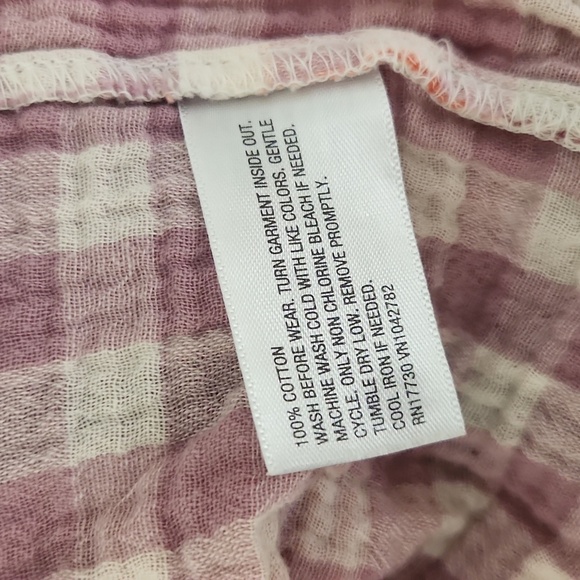 Cat And Jack Purple Plaid Dress Large 10 12 - Picture 5 of 7